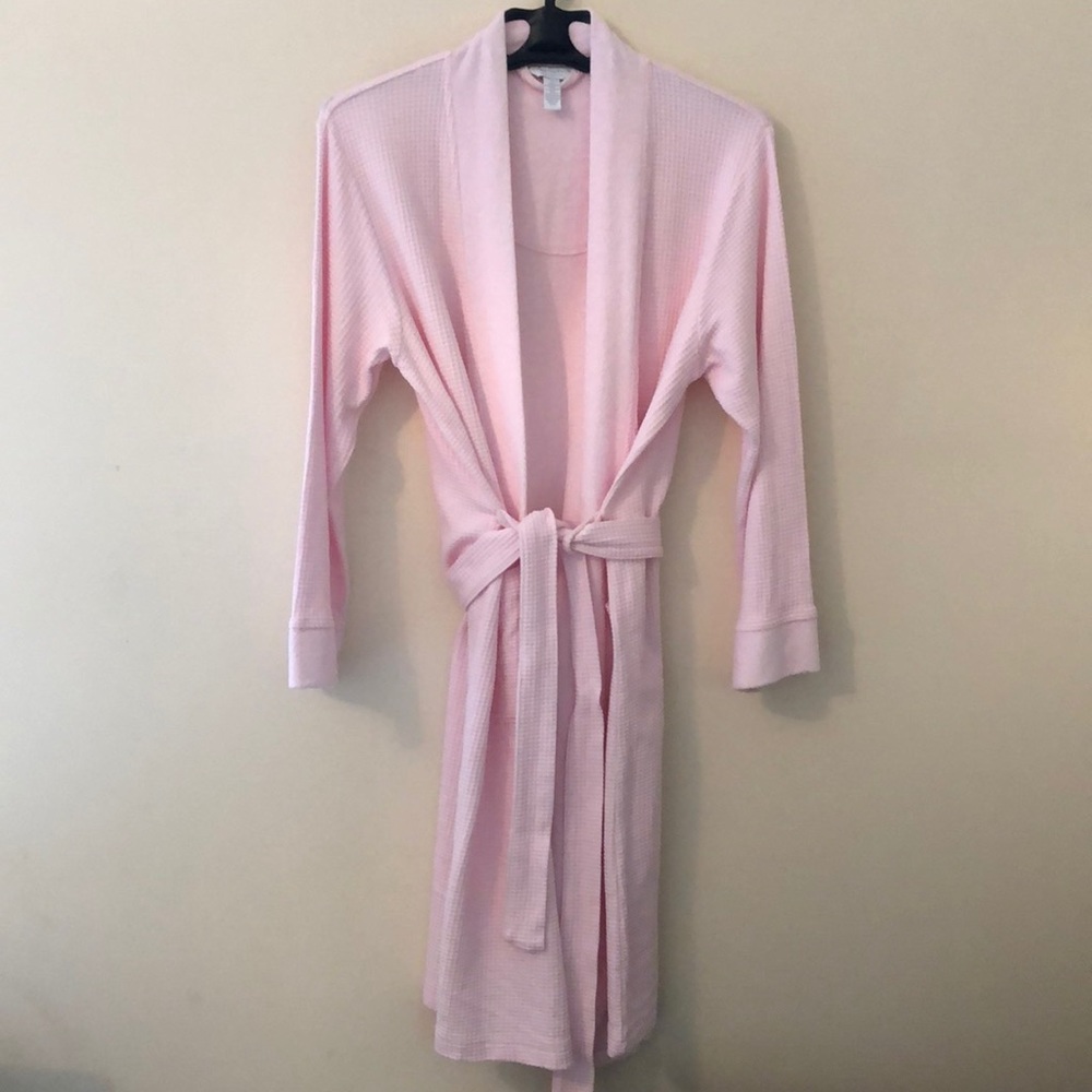 Charter Club Waffle Knit Robe in Pink